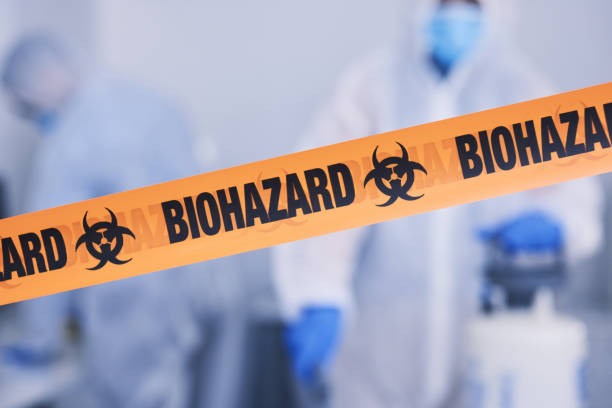 Professional Biohazard Cleanup technician working in Morro Bay, CA